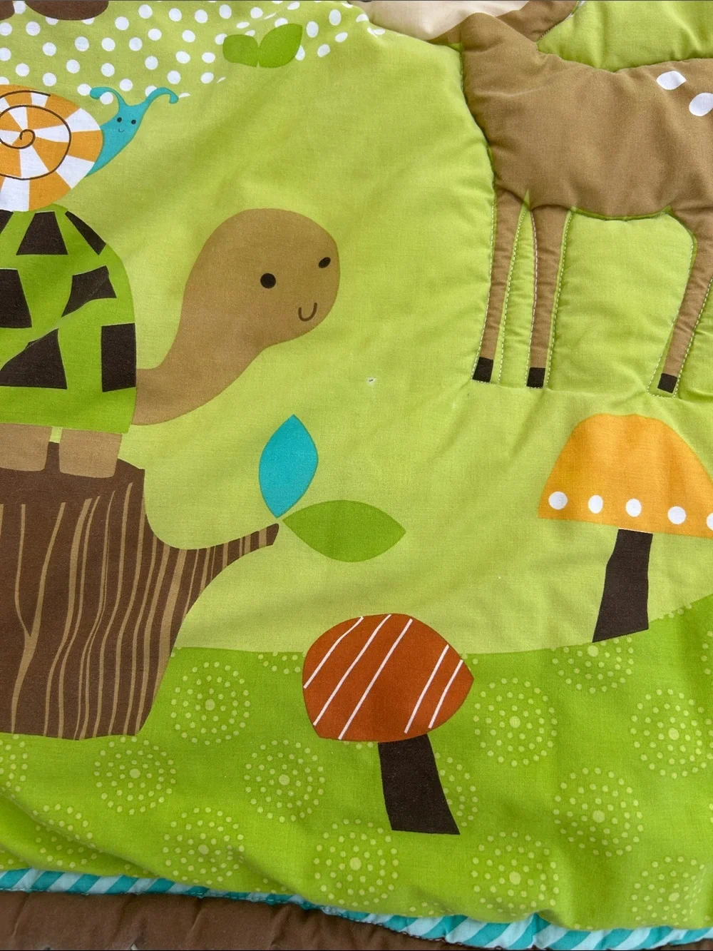Children's Woodland Animals Quilted Play Mat